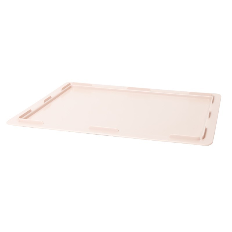 Couvercle pour demi bac à pâtons 400 x 300 x 30 mm rose poudré - Gilac