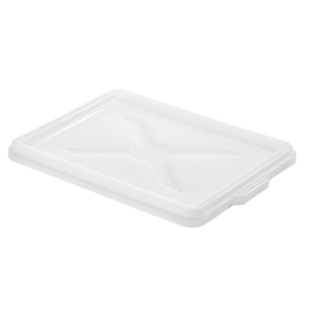 Couvercle pour demi bac à pâtons clipsable 400 x 300 x 30 mm - blanc - Gilac