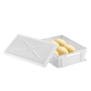 Couvercle pour demi bac à pâtons clipsable 400 x 300 x 30 mm - blanc - Gilac