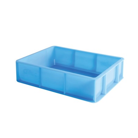 Demi bac à pâtons 400 x 300 x 100 mm - 9L - HACCP - bleu - Gilac