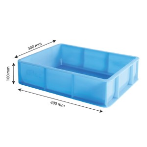 Demi bac à pâtons 400 x 300 x 100 mm - 9L - HACCP - bleu - Gilac