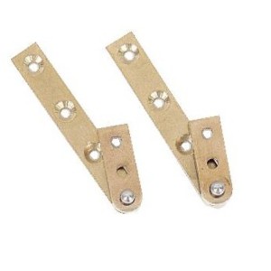 Pivots droits - laiton poli longueur 80 mm