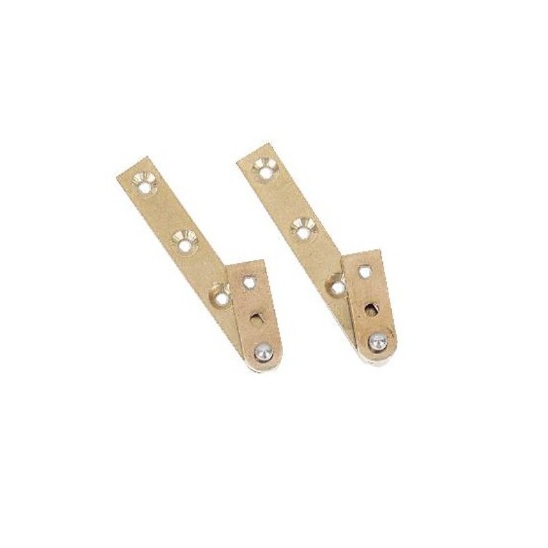 Pivots droits - laiton poli longueur 80 mm Pivots droits - laiton poli longueur 80 mm