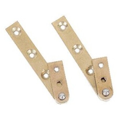 Pivots droits - laiton poli longueur 80 mm