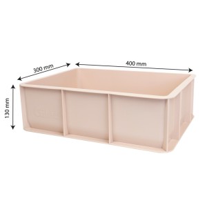Demi-bac à pâtons 12L couleur - Gilac - Rose poudré