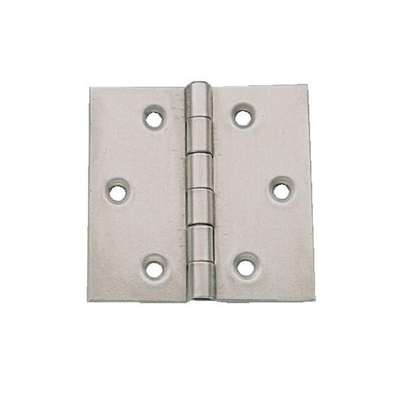 Charnières carrées double feuille - Acier décapé 80 x 80 mm Charnières carrées double feuille - Acier décapé 80 x 80 mm