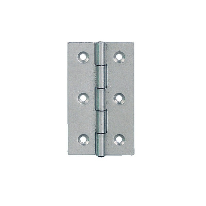 Charnières rectangulaires simple feuille 60 x 35 mm - inox Charnières rectangulaires simple feuille 60 x 35 mm - inox