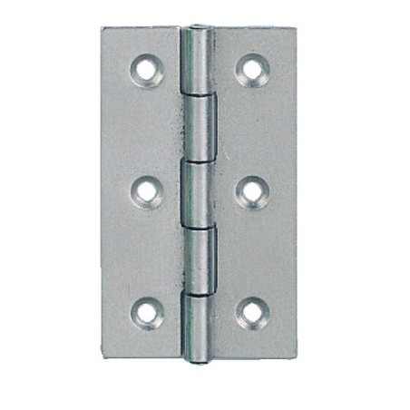 Charnières rectangulaires simple feuille 60 x 35 mm - inox