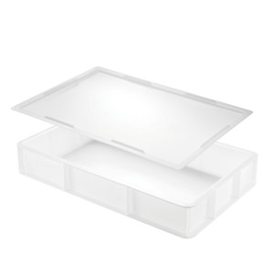 Lot bac à pâtons GN1/1 avec couvercle - blanc - Gilac