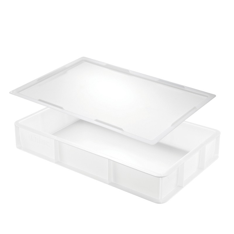 Lot bac à pâtons GN1/1 avec couvercle - blanc - Gilac