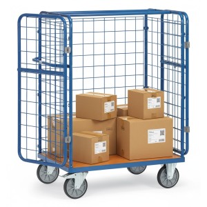 Chariot pour colis avec 2 portes battantes - Hauteur 1500 mm