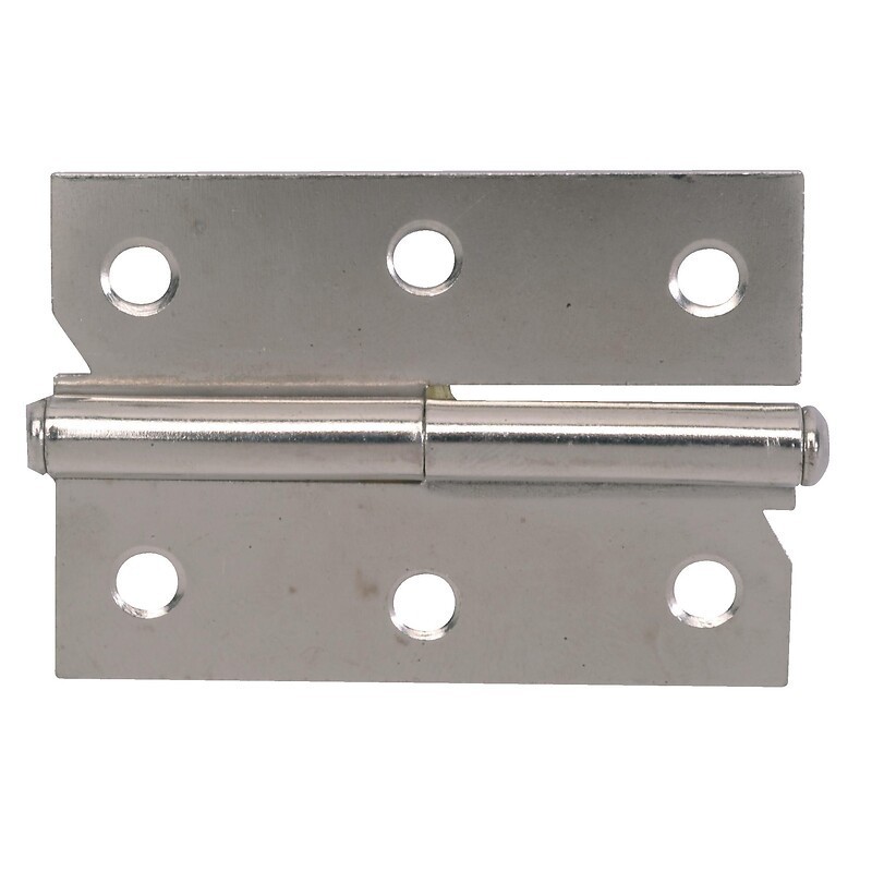 Paumelle de meuble 50 x 40 mm - Acier nickelé Paumelle de meuble 50 x 40 mm - Acier nickelé