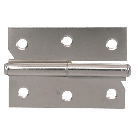 Paumelle de meuble 50 x 40 mm - Acier nickelé