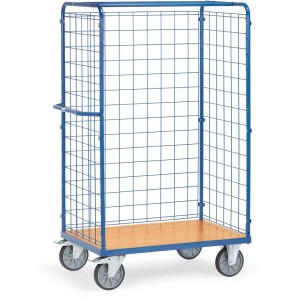 Chariot pour colis 1800 mm avec treillis métallique