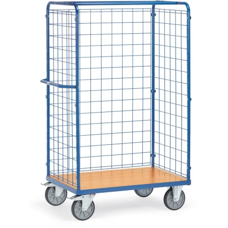 Chariot pour colis 1800 mm avec treillis métallique