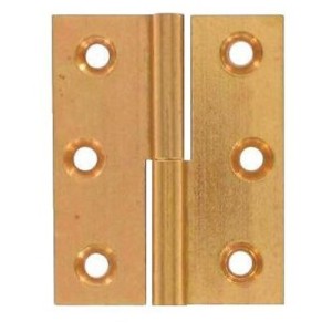 Paumelles de meuble - laiton poli - 60 X 40 mm