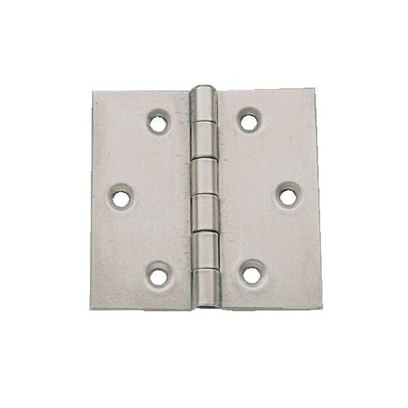 Charnière carrée double feuille - Acier décapé 100 x 100 mm Charnière carrée double feuille - Acier décapé 100 x 100 mm