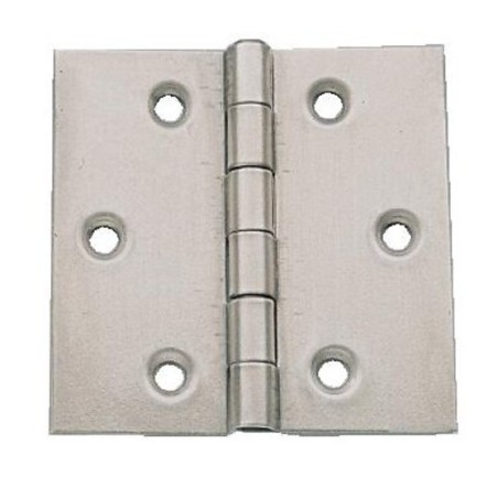 Charnière carrée double feuille - Acier décapé 100 x 100 mm