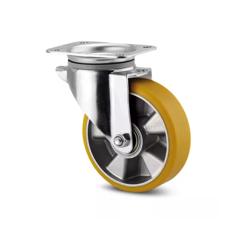 Roulette 300 kg pivotante 125mm en acier et polyuréthane - TENTE