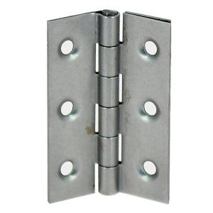 Charnières rectangulaires 60 x 40 mm - fortes double feuille - acier décapé