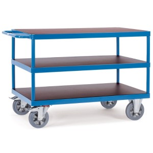 Chariot pour charges lourdes 1200kg avec 3 plateaux