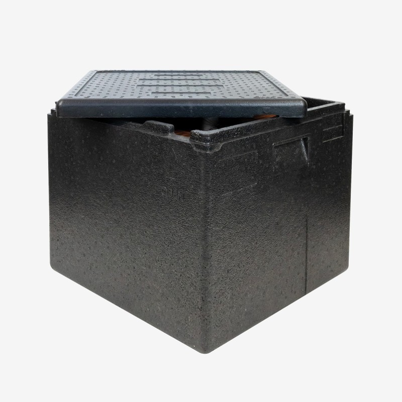 Conteneur isotherme 420 x 420 mm - 59 L - Ouverture par le haut - GILAC
