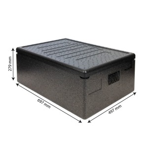 Conteneur isotherme 600 x 400 mm - 53 L - Ouverture par le haut - GILAC