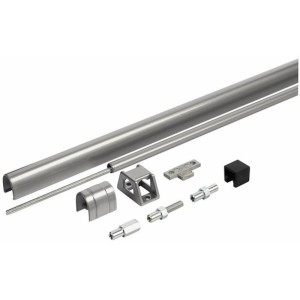 Kit d'allongement pour serrure antipanique porte de 3200 coloris inox - VACHETTE ASSA ABLOY