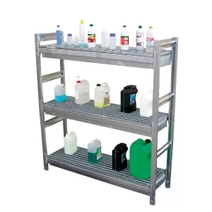 Rayonnage de rétention acier galvanisé 3 x 100 Litres - FIMM