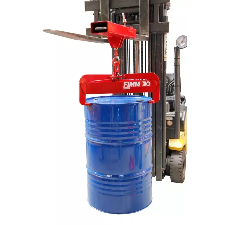 Pince à fût à manipulation verticale avec prise par le dessus - Automatique sur 3 points-  600 kg - FIMM