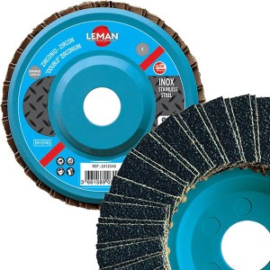 Lot de 10 Disques à doubles lamelles plat 125x22,23 Zirconium - Leman