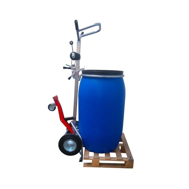 Diable dépalettiseur Roulfût® avec treuil double griffe 350 kg - FIMM