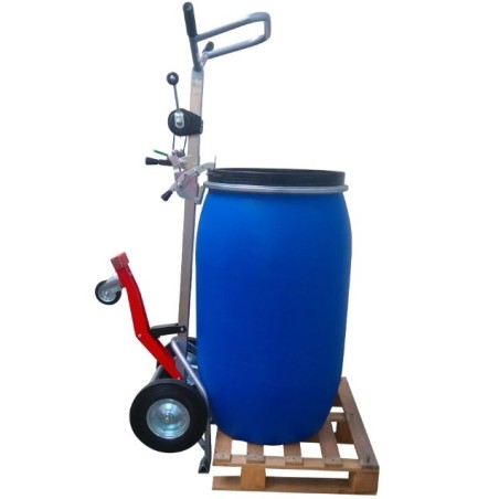 Diable dépalettiseur Roulfût® avec treuil double griffe 350 kg - FIMM