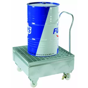 Chariots de rétention acier galvanisé 220 Litres 1 fût - FIMM
