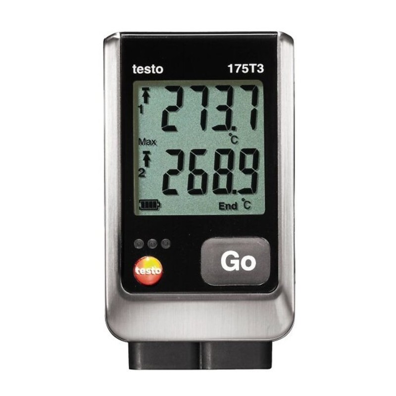 Enregistreur de températures avec 2 entrées externes pour sonde TC testo 175 T3 - TESTO