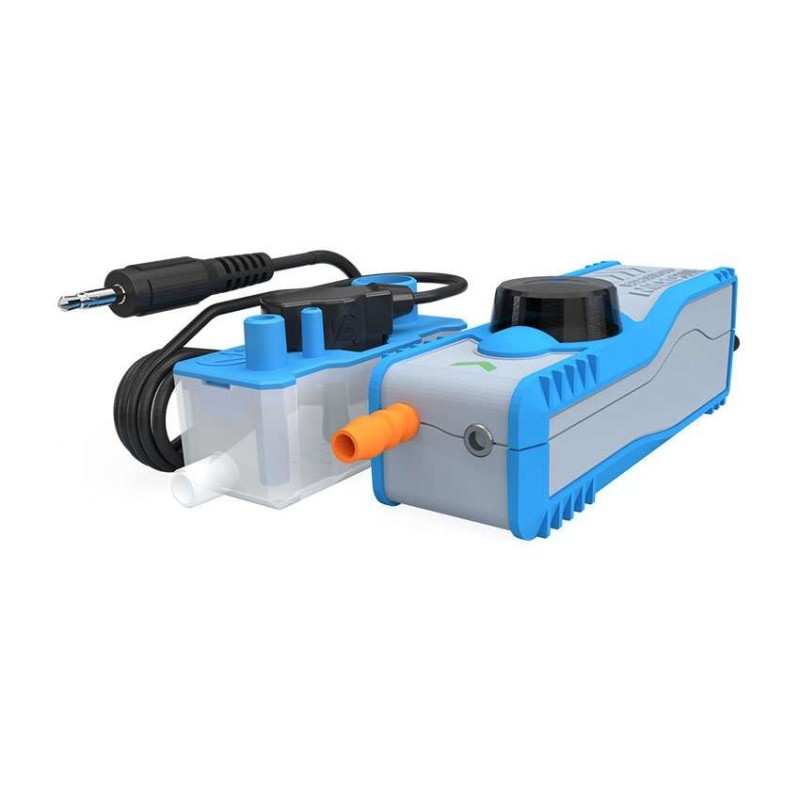 Pompe microblue dual voltage - avec réservoir & alarme - 105x37x40mm Pompe microblue dual voltage - avec réservoir & alarme - 105x37x40mm
