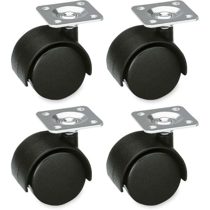 Lot de 4 roulettes 35 mm pour Meubles Lot de 4 roulettes 35 mm pour Meubles