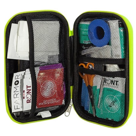 Trousse de secours 2/4 personnes PU Jaune Fluo - Farmor