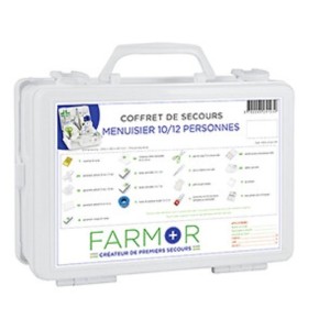 Coffret de secours Menuisier 10/12 personnes - Farmor