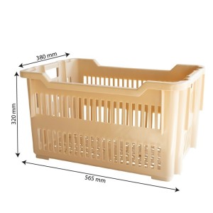 Caisse à viennoiseries ajourée empilable emboîtable 565 x 380 x 320 mm - 43 L