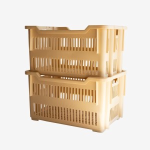 Caisse à viennoiseries ajourée empilable emboîtable 565 x 380 x 320 mm - 43 L