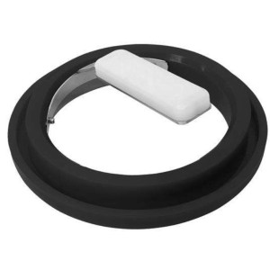 Joint vide-ordures avec aimant V2 - Diamètre encastrement 201mm - noir