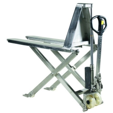 Transpalette grande levée inox 304 - 1000 kg