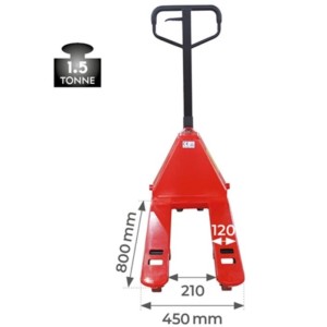Transpalette manuel 800 mm - 1500 kg