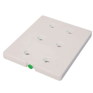 Plaque eutectique GN1/2 -3°c - Bouchon vert - 325x265x30mm