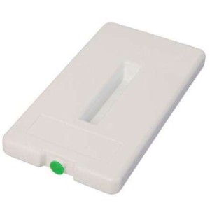 Plaque eutectique GN1/3 -3°c - Bouchon vert - 325x176x30mm
