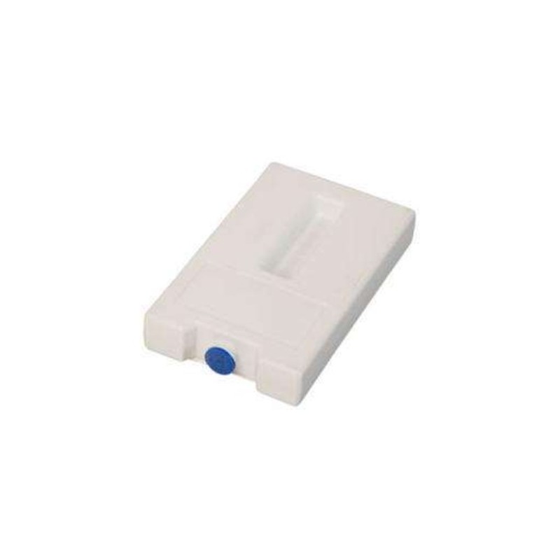 Plaque eutectique GN1/9 -12°c - Bouchon bleu - 176x108x30mm