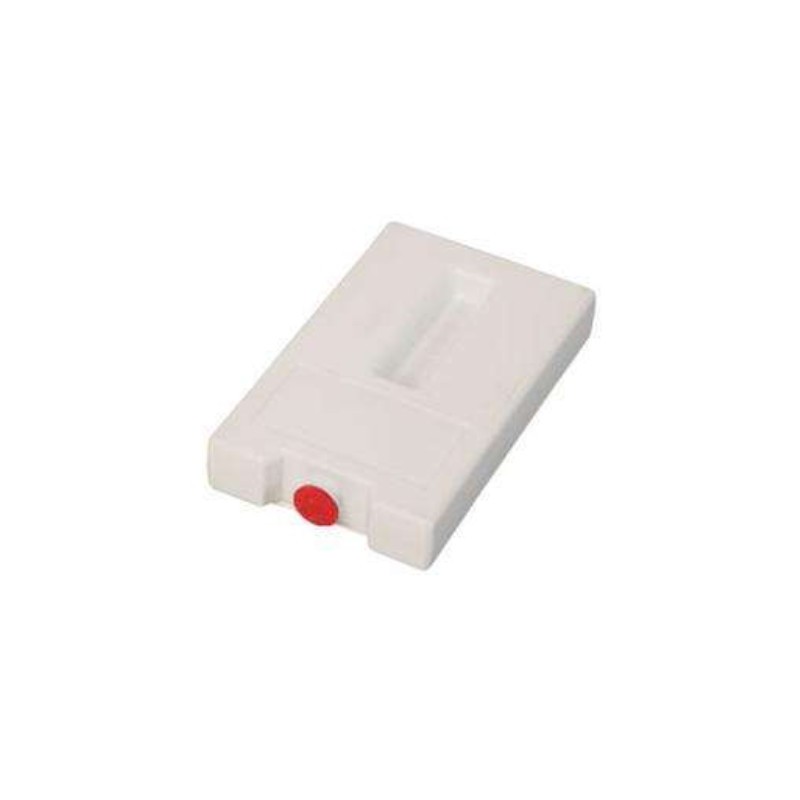 Plaque eutectique GN1/9 -16°c - Bouchon rouge - 176x108x30mm