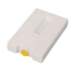 Plaque eutectique GN1/9 -21°c - Bouchon jaune - 176x108x30mm