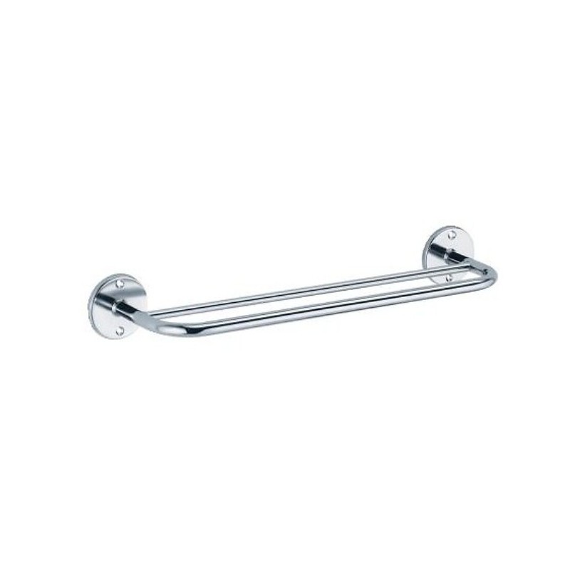 Porte-serviettes pour salle de bain 2 barres fixes 400 mm